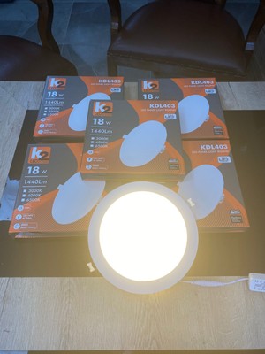 K2LED 18 Watt Sıva Altı Yuvarlak LED Spot Gün Işığı (5ADET)