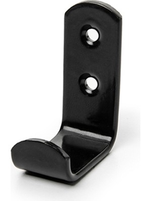Eymen Yapı Metal Tekli Askı Mobilya Askısı Siyah Kısa 30 mm