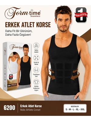 Qulat Form Time Erkek Korse Atlet/ Toparlayıcı & Incelten Etki