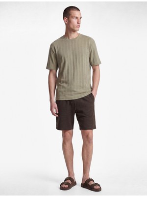 Koton Regular Fit Cepli Bermuda Beli Bağcıklı Şort