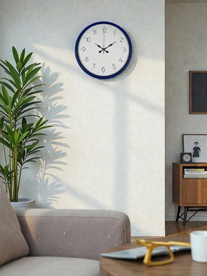 Calais 36 cm Lacivert Dekoratif Duvar Saati