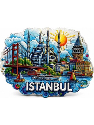 Istanbul Temalı Silikon Buzdolapı Süsü Magnet ALK5373