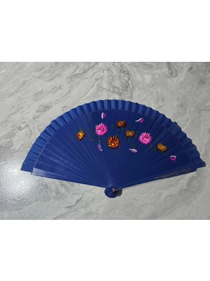 Bambu Çift Taraflı Yelpaze Karışık Renkler 12'li Paket