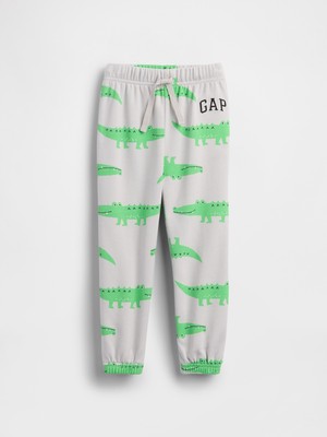 Gap Erkek Bebek Gri Relaxed Logo Pull-On Fransız Havlu Kumaş Jogger Eşofman Altı