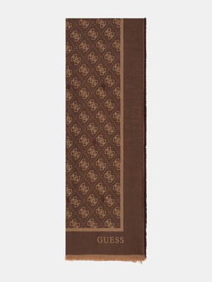 Guess Jakarlı 70X180 Kadın Kahverengi Şal AW5529VIS03-BRO