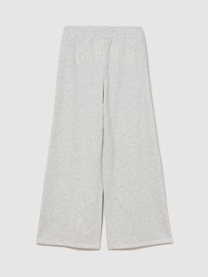Gap Kız Çocuk Gri Vintagesoft Terry Wide-Leg Eşofman Altı