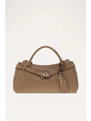 Guess Ella Logolu Girlfriend Kadın Bej El Çantası HWPD9746050-BIO