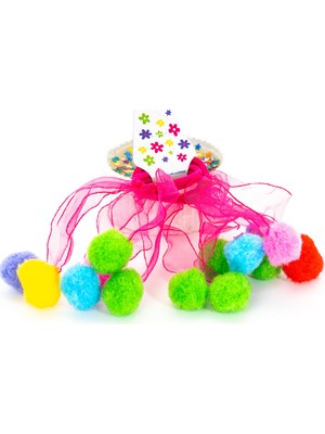 Biem Accessory Biem Renkli Ponpon Lastik Toka