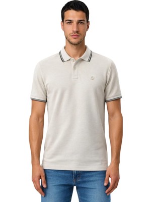 Ar-ma Erkek Polo Yaka Tişört Baskisiz Basic Regular Fit Çift Toplama Penye Pike Y31374357402