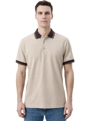 Ar-ma Erkek Polo Yaka Tişört Baskisiz Basic Regular Fit Çift Toplama Penye Pike Y31374358702