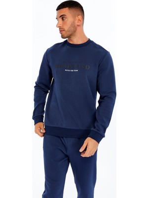 Ar-ma Erkek Bisiklet Yaka Sweatshirt Yazi Baskili Cepsiz Slim Fit Scuba İnterlok K30124685002
