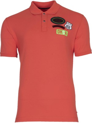 Ar-ma Erkek Polo Yaka Tişört Yazi Baskili Regular Fit Tek Toplama Licrali Pike Y21374271401
