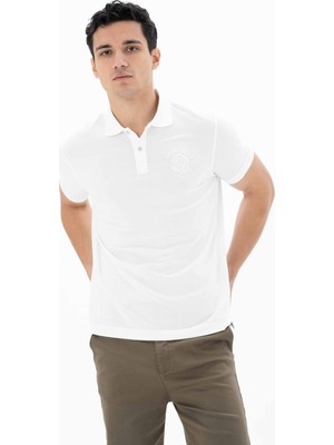 Ar-ma Erkek Polo Yaka Tişört Yazi Baskili Regular Fit Tek Toplama Licrali Pike Y25374302701