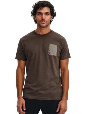 Ar-ma Erkek Bisiklet Yaka Tişört Yazi Baskili Regular Fit Süprem Y31344448202