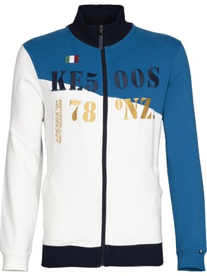 Ar-ma Erkek Tam Fermuar Sweatshirt Yazi Baskili Fleto Cepli Dik Yaka Regular Fit Karbon Firçali Licrali 2 İplik K21324992301