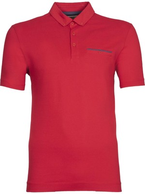 Ar-ma Erkek Polo Yaka Tişört Baskisiz Basic Sol Göğüs Cepli Regular Fit Tek Toplama Licrali Pike Y9TYO7968
