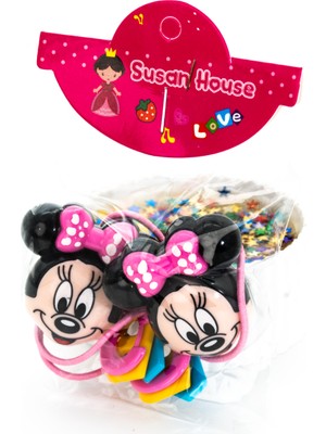 Biem Accessory Biem Mickey Mouse Lastik Toka Açık Pembe