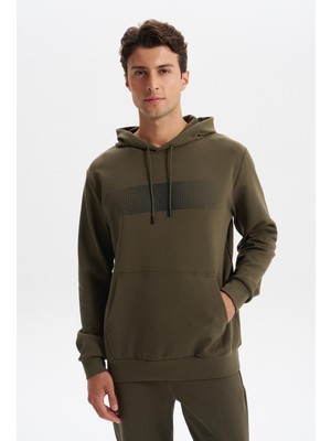 Ar-ma Erkek Kapşonlu Sweatshirt Baskisiz Kanguru Cepli Slim Fit Scuba İnterlok K30254685202