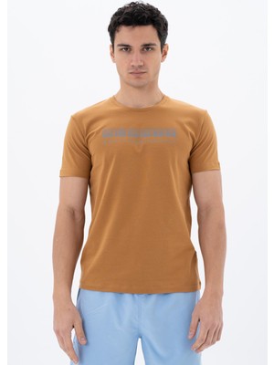Ar-ma Erkek Bisiklet Yaka Tişört Yazi Baskili Slim Fit Full Süprem Y25344451801