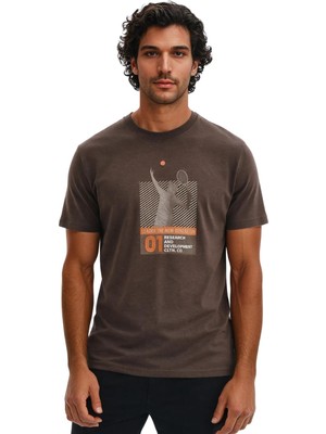 Ar-ma Erkek Bisiklet Yaka Tişört Resim Baskili Regular Fit Süprem Y31344448402