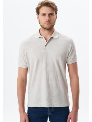 Ar-ma Erkek Polo Yaka Tişört Baskisiz Basic Regular Fit Jakarli Süprem Y29374356302