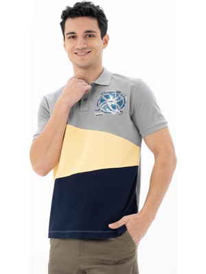Ar-ma Erkek Polo Yaka Tişört Resim Baskili Regular Fit Çift Toplama Penye Pike Y25374351001