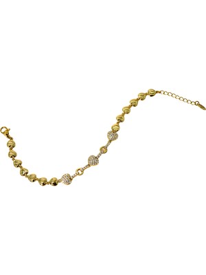Biem Accessory Biem Taşlı Büyük Kalpli Xuping Bileklik