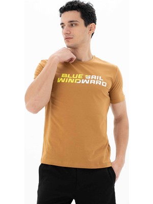 Ar-ma Erkek Bisiklet Yaka Tişört Yazi Baskili Slim Fit Full Süprem Y25344452401
