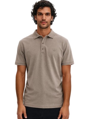 Ar-ma Erkek Polo Yaka Tişört Baskisiz Basic Regular Fit Çift Toplama Penye Pike Y31374357302