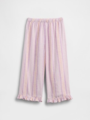 Gap Kız Bebek Lila Keten Karışımı Pull-On Pantolon