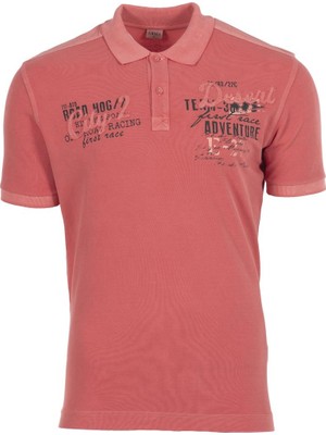 Ar-ma Erkek Polo Yaka Tişört Yazi Baskili Regular Fit Çift Toplama Penye Pike Y0TYO7345