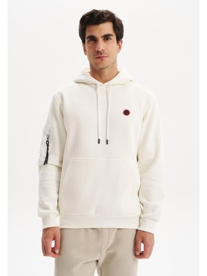 Ar-ma Erkek Kapşonlu Sweatshirt Baskisiz Kanguru Cepli Regular Fit Şardonlu Üç İplik K30254629202