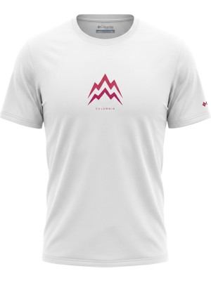 Columbia CS0479 Csc M Pointed Peaks Ss Tee Beyaz Erkek Tshirt