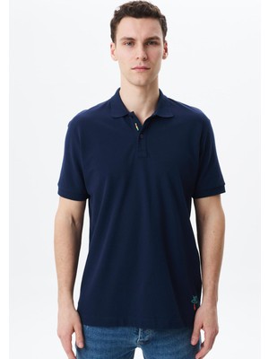 Ar-ma Erkek Polo Yaka Tişört Baskisiz Basic Regular Fit Çift Toplama Penye Pike Y29374354802