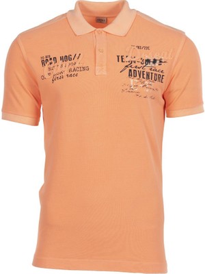Ar-ma Erkek Polo Yaka Tişört Yazi Baskili Regular Fit Çift Toplama Penye Pike Y0TYO7345