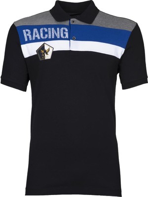 Ar-ma Erkek Polo Yaka Tişört Yazi Baskili Regular Fit Tek Toplama Licrali Pike Y0TYO2692