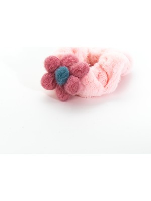 Biem Accessory Biem Papatya Simit Peluş Toka Açık Pembe