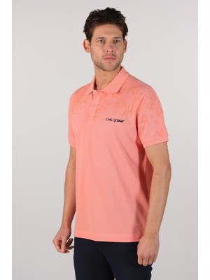 Ar-ma Erkek Polo Yaka Tişört Resim Baskili Regular Fit Çift Toplama Penye Pike Y22374350101