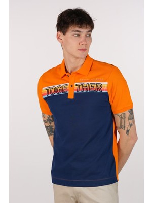 Ar-ma Erkek Polo Yaka Tişört Yazi Baskili Regular Fit Tek Toplama Licrali Pike Y22374301401