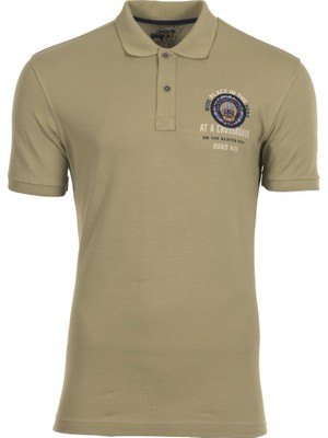 Ar-ma Erkek Polo Yaka Tişört Yazi Baskili Regular Fit Tek Toplama Licrali Pike Y0TYO2653
