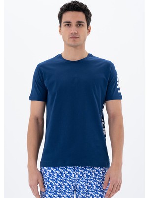 Ar-ma Erkek Bisiklet Yaka Tişört Yazi Baskili Regular Fit Penye Süprem Y25344404701