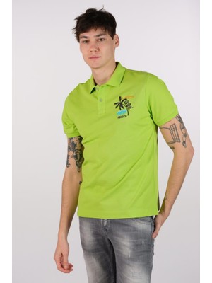 Ar-ma Erkek Polo Yaka Tişört Yazi Baskili Regular Fit Tek Toplama Licrali Pike Y22374302001