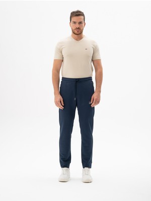 Ar-ma Erkek Eşofman Alti Yazi Baskili Basic Yandan Ve Arkadan Fermuar Cepli Normal Paça Slim Fit Diagonal Üç İplik K24174961801