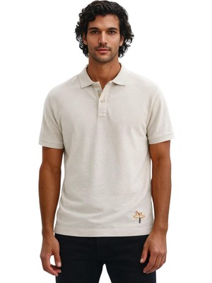 Ar-ma Erkek Polo Yaka Tişört Baskisiz Basic Regular Fit Çift Toplama Penye Pike Y31374358202