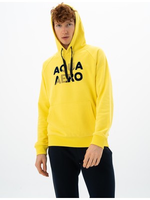 Ar-ma Erkek Kapşonlu Sweatshirt Yazi Baskili Kanguru Cepli Regular Fit Diagonal Üç İplik K24254926001
