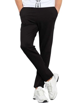 Crosstime 2001 Lycra Pamuklu Siyah Erkek Eşofman Altı