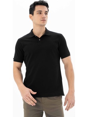 Ar-ma Erkek Polo Yaka Tişört Baskisiz Basic Regular Fit Çift Toplama Penye Pike Y25374351201