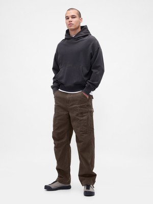 Gap Erkek Kahverengi Baggy Kargo Pantolon