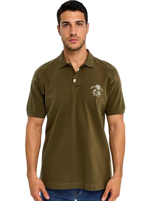 Ar-ma Erkek Polo Yaka Tişört Resim Baskili Regular Fit Çift Toplama Penye Pike Y31374358402
