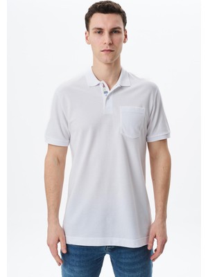 Ar-ma Erkek Polo Yaka Tişört Baskisiz Basic Sol Göğüs Cepli Regular Fit Çift Toplama Penye Pike Y29374355502